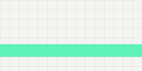 A paper-coloured grid with a mint band across it: V's colours, drawn in code.